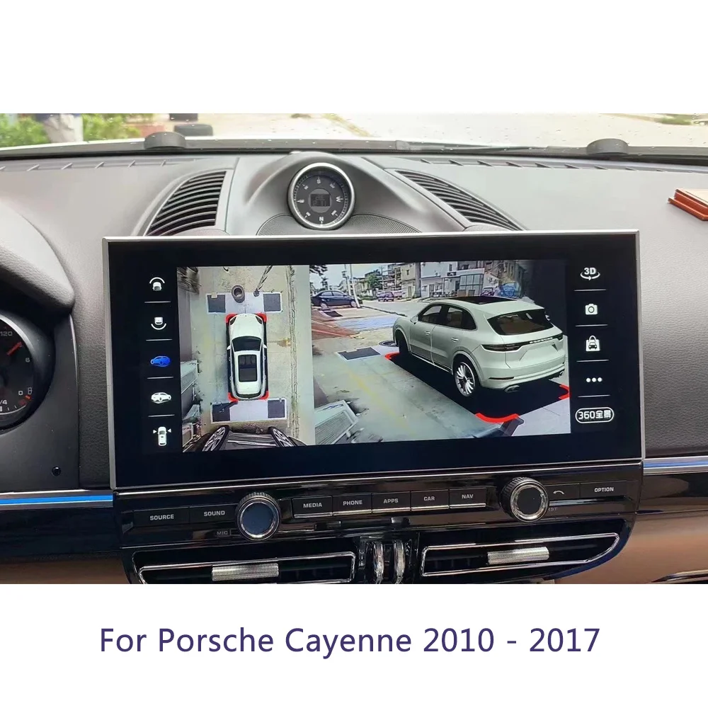 12.3 Hüvelyk 8G+64 gb-os 8CORE Porsche Cayenne 2010 - 2017 GPS Navigáció Multimédia autórádió Lejátszó Sztereó Receiver DSP Carplay Kép 1 