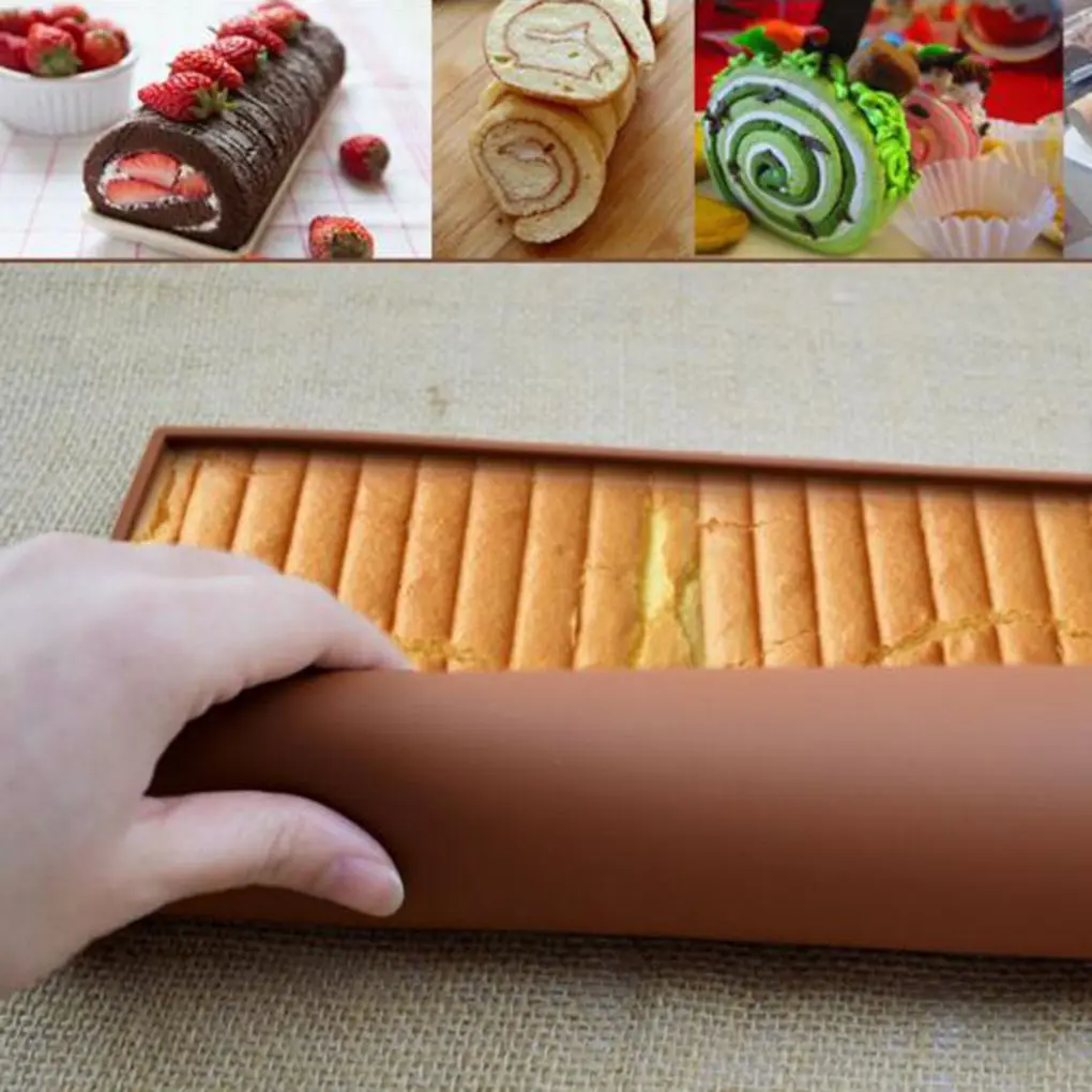 1db Svájci Roll Szőnyeg Nonstick Konyhai Kiegészítők Sütemény Formákat a Torta Pad Szilikon Sütés Szőnyeg Szőnyeg Cukrászati Eszközök