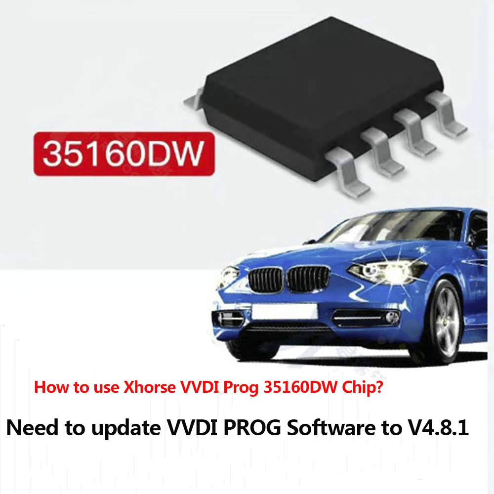 1DB Xhorse VVDI Prog 35160DW Chip Elutasíthatja a Piros Pont Nem Kell, Szimulátor, Cserélje ki M35160WT Adapter