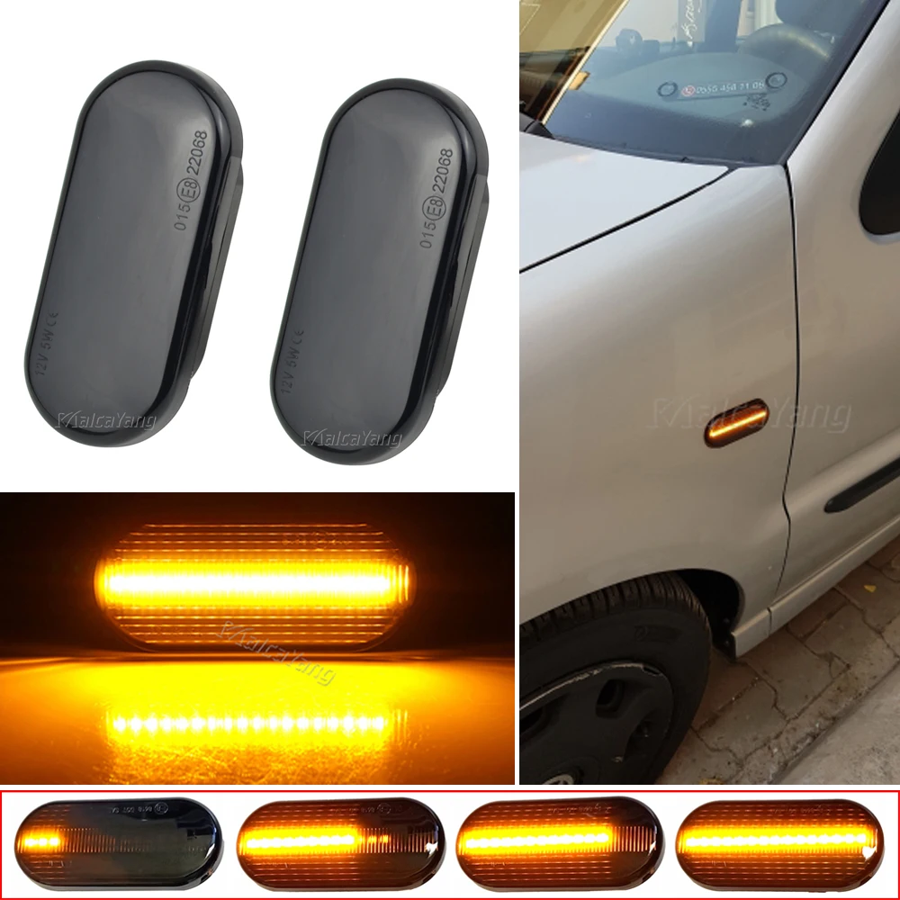 2 db Dinamikus LED lámpa Fényt, Oldalsó Helyzetjelző Szekvenciális Mutató Skoda Octavia 1U Seat Ibiza 6L Cordoba, Toledo 1M Leon