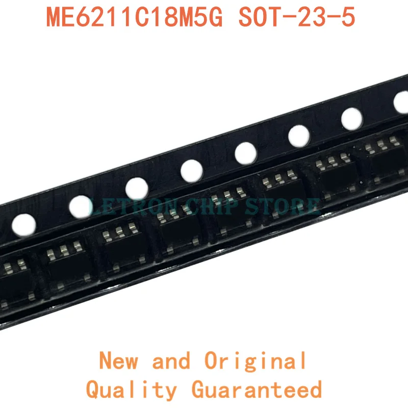 20DB ME6211C18M5G SOT-23-5 1.8 V SOT23-5 SMD IDO lineáris szabályozó chip új, eredeti IC Lapkakészlet