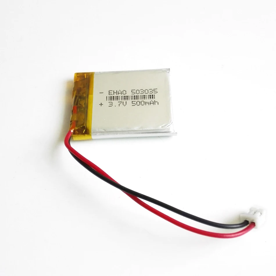 3.7 V 500mAh Lítium-Polimer Li-Po Akkumulátor 503035 + JST PH 2,0 mm 2Pin Csatlakozó A GPS-Bluetooth-Elektronikus Rész