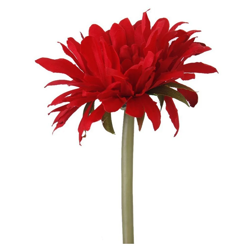 5 darab mesterséges virágokat Gerbera Gaensebluemchen Piros Kép 4 