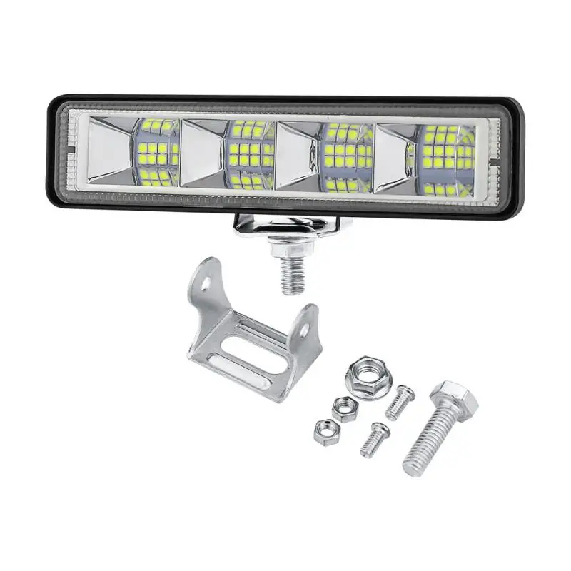 72W 24 LED-es munkalámpa Spot sugárzási Bár az Autó Teherautó SUV ATV Off-Road Vezetési Ködlámpa Fényszóró DRL LED fényszóró Munka fénysáv
