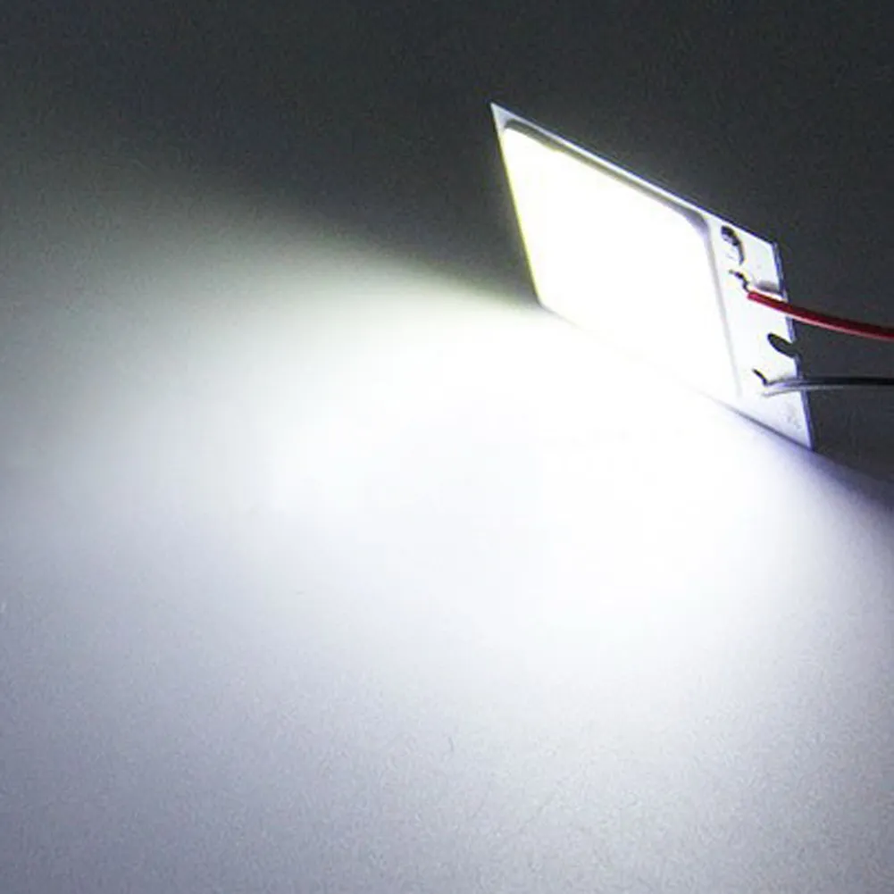 COB 48 SMD Chip Szuper Fehér Autó Kupola Könnyű Olvasmány Lámpa 12V LED Búra Izzó LED Parkoló Automatikus Belső Panel Fény Kép 2 