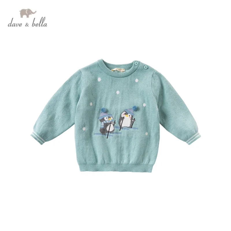 DBX15745 dave bella téli baba fiúk Karácsonyi rajzfilm kötött pulóver gyerek divat kisgyermek boutique maximum