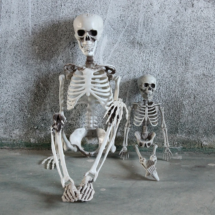 Halloween Party Dekoráció Poseable 90cm Emberi Koponya Csontváz Anatómiai Csontváz, Party Kellék, Dekoráció