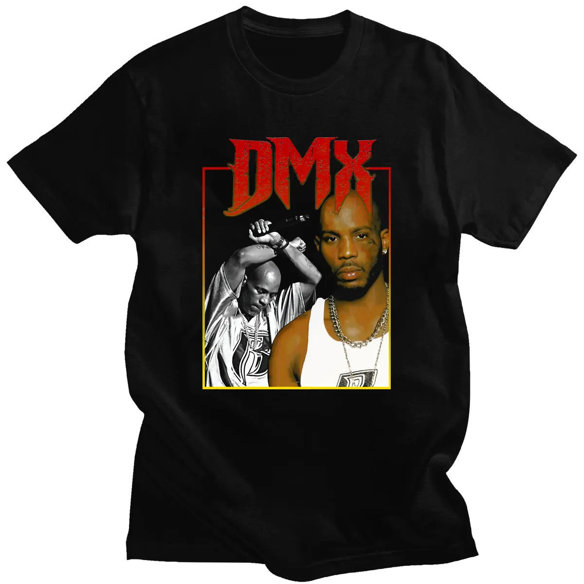 Hip-Hop Túlméretezett Streetwear Napi RIP DMX Rapper Grafikus Póló Retro Felsők pólók Rövid Ujjú T-shirt Fashion Új Érkezés