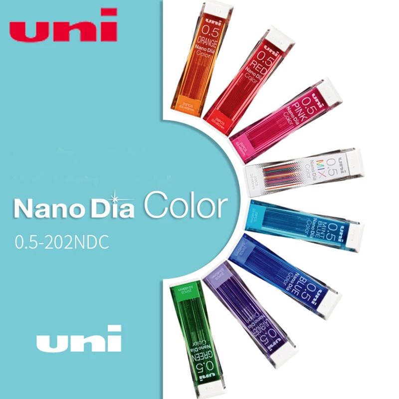 Japán Uni Nano Dia Színes 0.5-202NDC színes ceruza vezet utántöltő 0,5 mm írás kellékek 202NDC