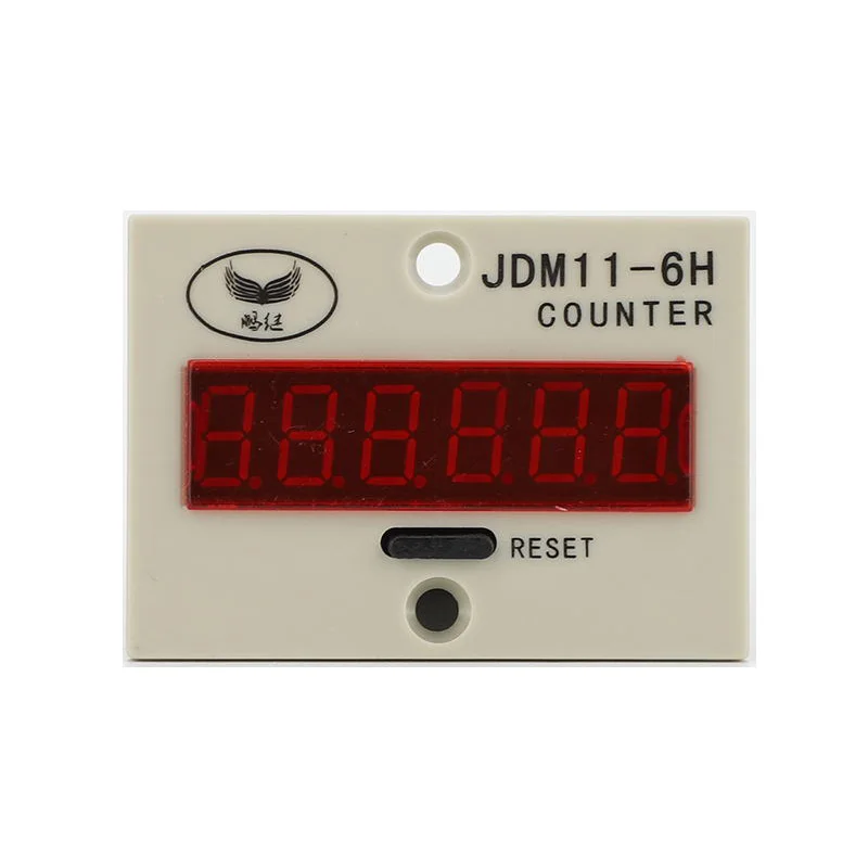 JDM11-6H 6 jegyű counter punch mágneses indukciós digitális elektronikus számláló dugattyús rotary mechanikus számláló