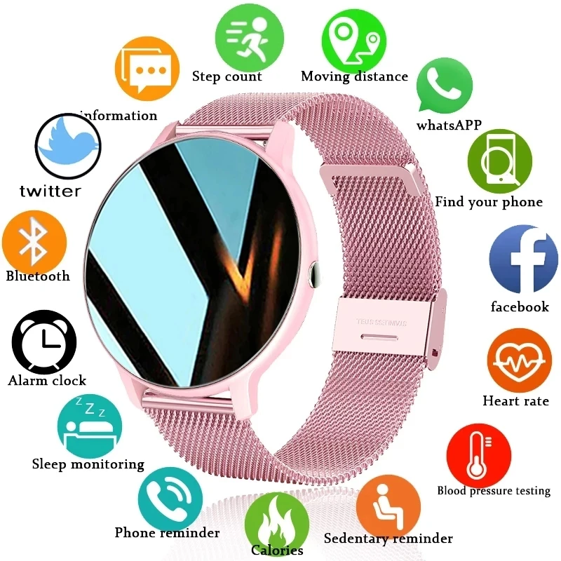 LIGE 2022 Új Nők Intelligens Karóra Férfi Full Touch Fitness Tracker Bluetooth Hívás Okos Óra Hölgy Smartwatch Nők Az Android-IOS