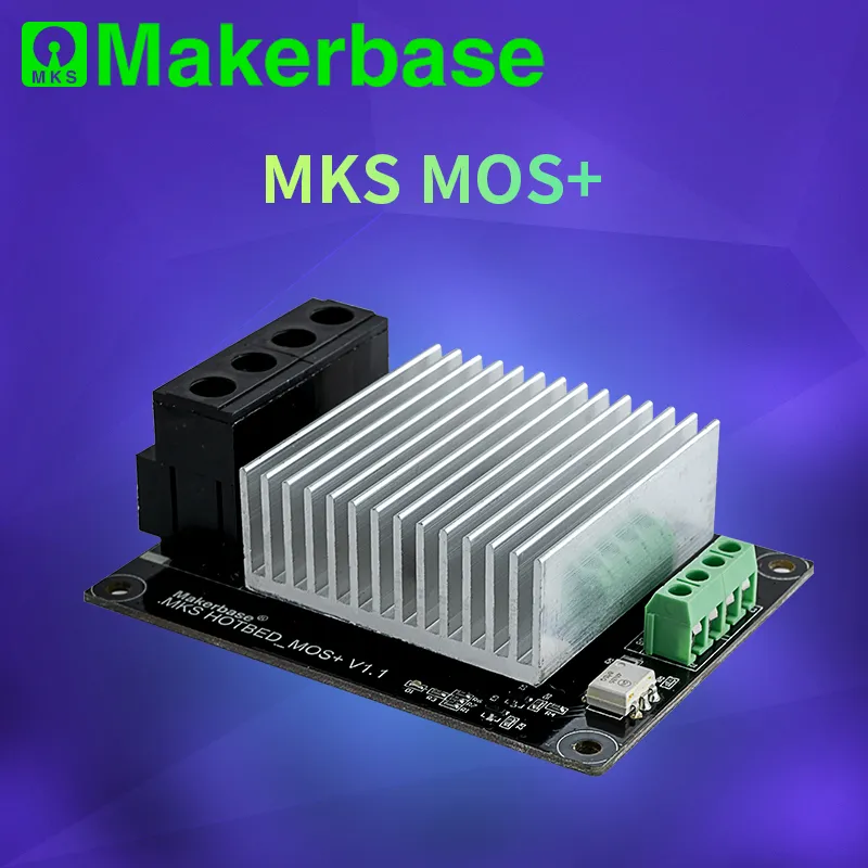 Makerbase MKS MOSFET 3D-s nyomtató alkatrészek fűtés vezérlő hő ágyat/extruder MOS modul haladhatja meg a 30A támogatja a nagy folyó