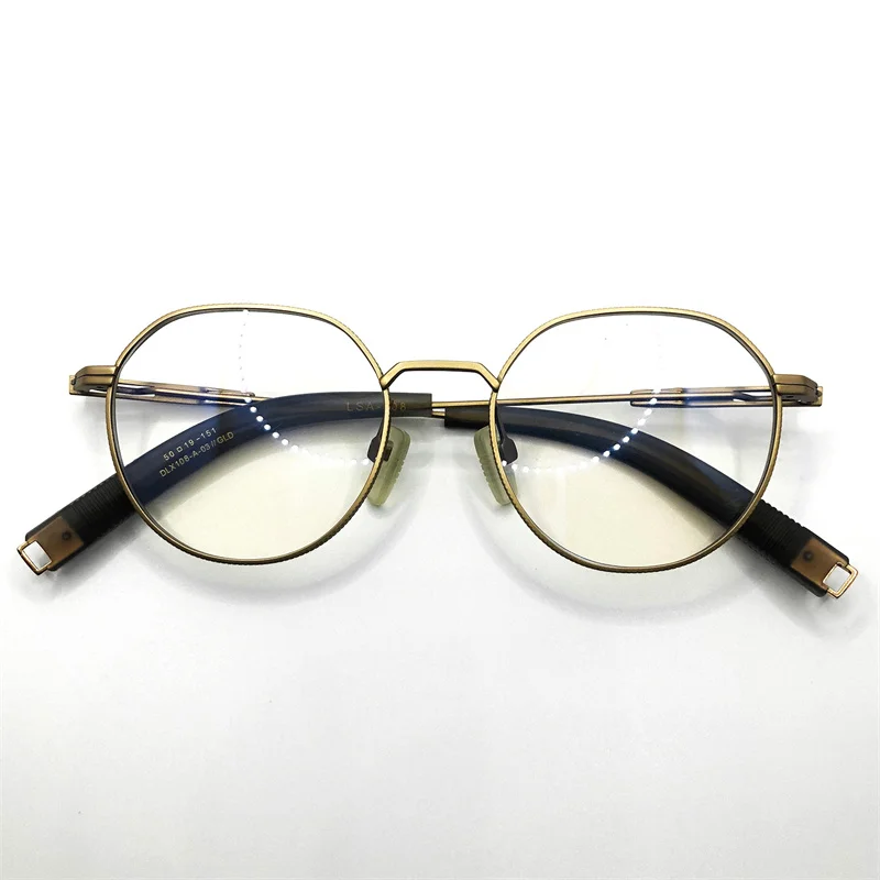 Márka Tervezője Kerek Titán Szemüveg, Optikai Keretek, Ultra-könnyű Szemüveget A Férfiak, mind a Nők Dlx102 Rövidlátás Receptet Gafas