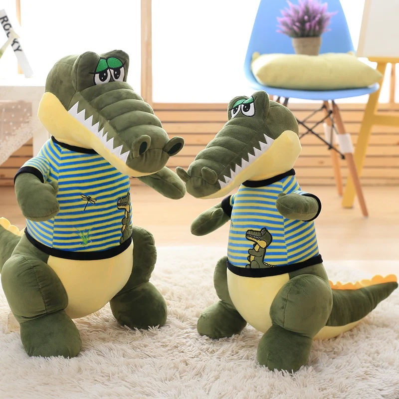 Nagy méretű 60/70 cm-es Plüss Állat Játék Mosógép Krokodil, Aligátor Pamut, Plüss Játék a Gyerekek Számára
