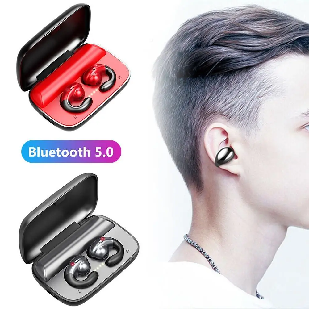 S19 Szuper Mini csontvezetéses TWS Plusz Bluetooth 5.0 Kihangosító Vezeték nélküli Fülhallgató Sport Fülhallgató, A xiaomi huawei iphone