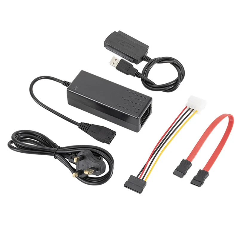 USB 2.0 IDE SATA Adapter Átalakító Kábel 2,5 3,5 Hüvelykes Merevlemez HD