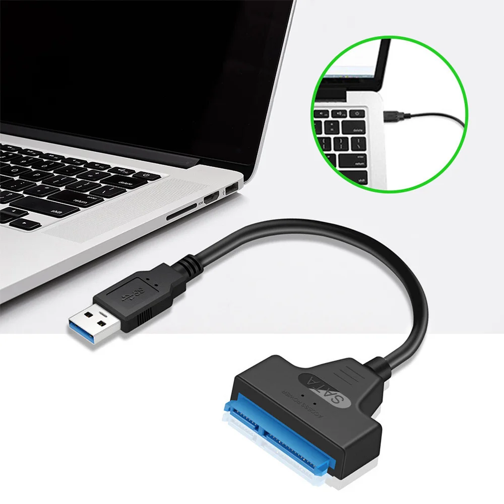 USB 3.0 Sata Kábel-Sata USB 3.0 Adapter 6Gbps 2,5 Inches Külső SSD HDD Merevlemez 22 Pin Sata-III Kábel