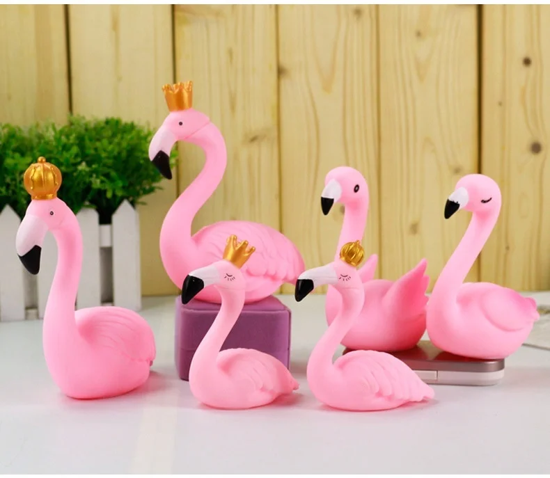 Vinil Díszeket, Parti Kellékek Dekoráció Rózsaszín Flamingó Dekoráció Aranyos, Aranyos, Esküvő, Gyermek Nap Szülinapi Torta Dekoráció 1Piece Kép 1 