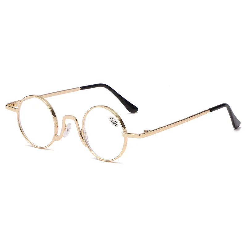 XojoX Vintage Kerek Férfi Olvasó Szemüveg Női Klasszikus Fém Távollátás Szemüveg Átlátszó Presbyopic Dioptria +1.0 1.5 2.0 2.5 Kép 1 