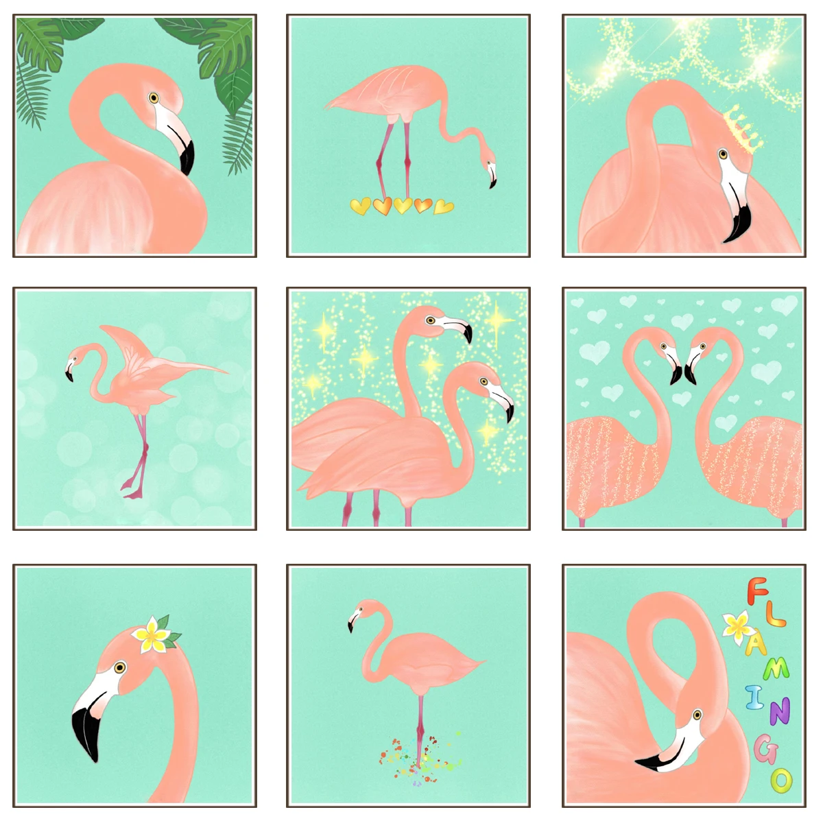 Északi Morden Vászon, Olajfestmény, Hogy A Flamingó Virág Poszter Vászonra Nyomtatott Festmény Wall Art Nappali Otthoni Dekoráció