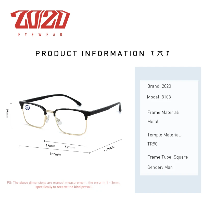 Új Design, Új, Intelligens Olvasó Szemüveg Divat Férfi Nők Közelében, Illetve Kettős Felhasználású Anti-Kék Fény Automatikus Korrekciós Szemüveg Kép 1 