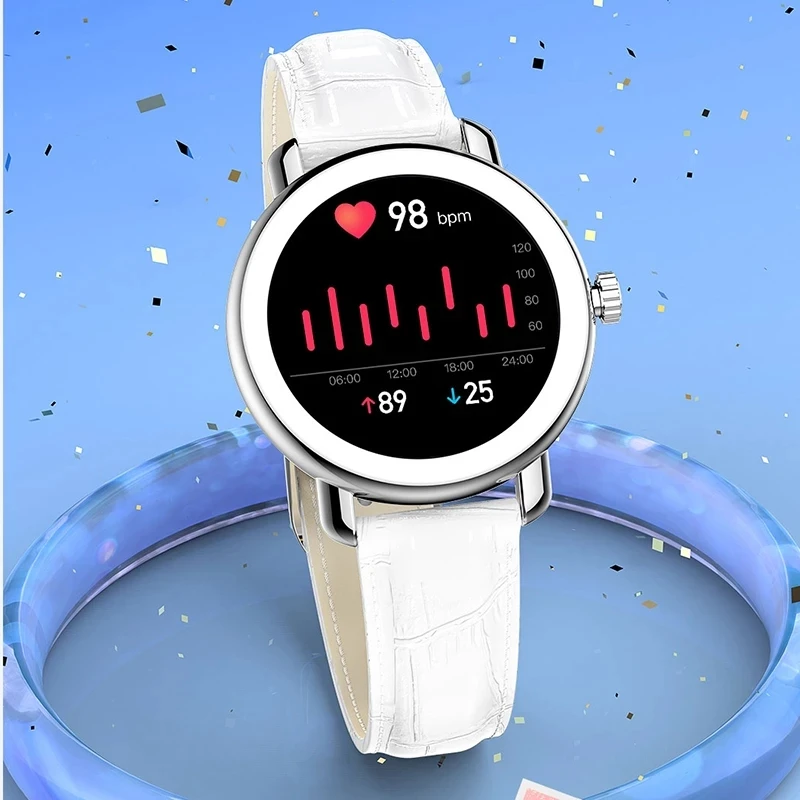 Új EKG+PPG Intelligens Karóra Női Menstruációs Ciklus Emlékeztető pulzusszám Érzékelő Divat Ultra-vékony Hölgy Smartwatch Fitness Tracker Kép 1 