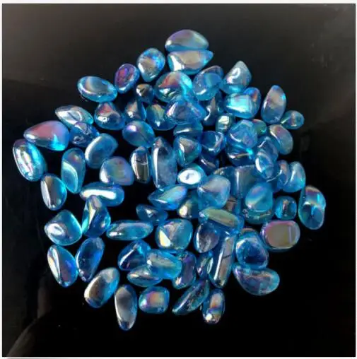 100g everydlife természetes kék kristály Zuhant kövek divat személyiség hordozható kék angyal aura kvarc kristály kő gyógyító Kép 0 