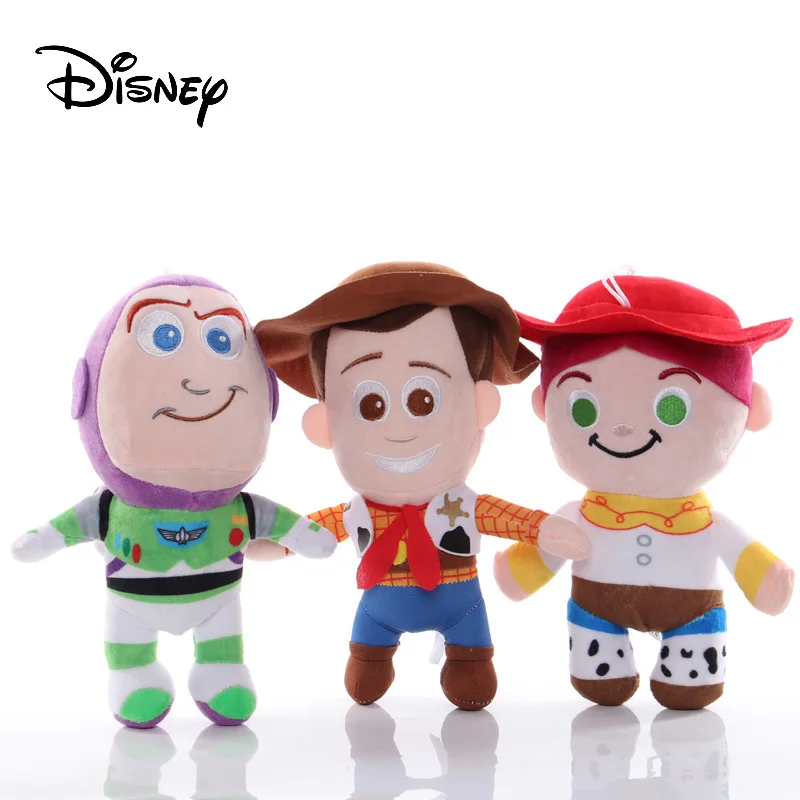 15 cm-es Disney Toy Story Kitömött plüss játék Woody Jessie Buzz Lightyear Macó Rajzfilm Plüss Babák Gyerekeknek Ajándék