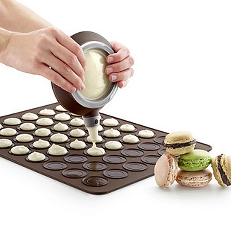 1DB Szilikon Macaron Pad Puszedlit Tészta Sütőben Bakeware Penész Lap Mat 30-Üreg DIY Penész Bakeware Mat Hasznos Eszközök