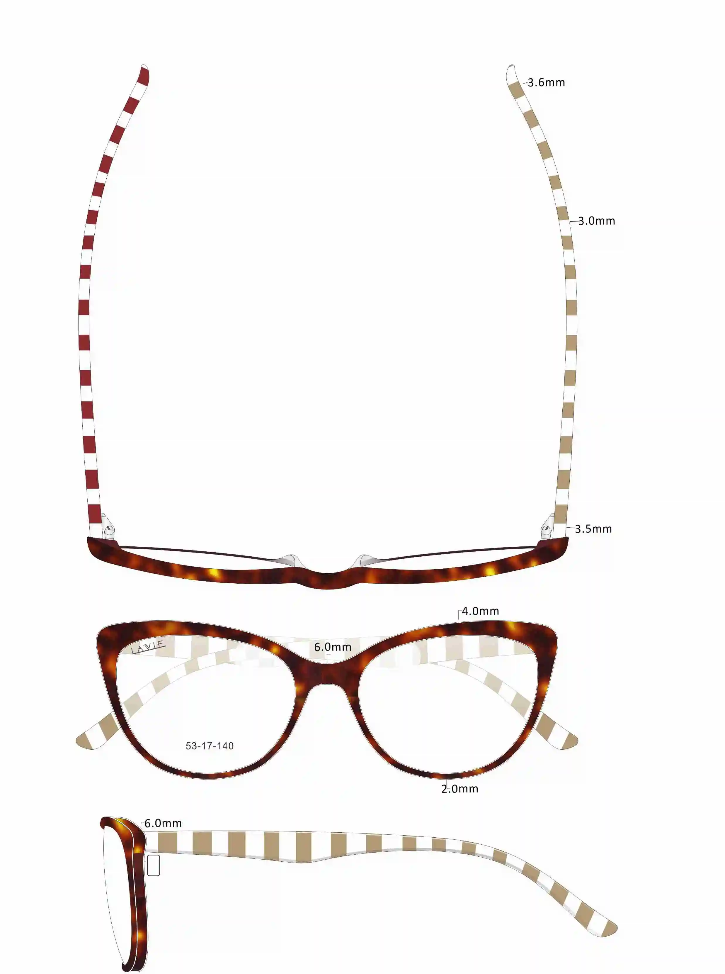 2020-ra az Új Design Kézzel-Acetát Szemüveg Divat Színek Szemüveg Keretek Fiatal Nők, Lányok Kerek Luxus Látvány Recept Kép 4 