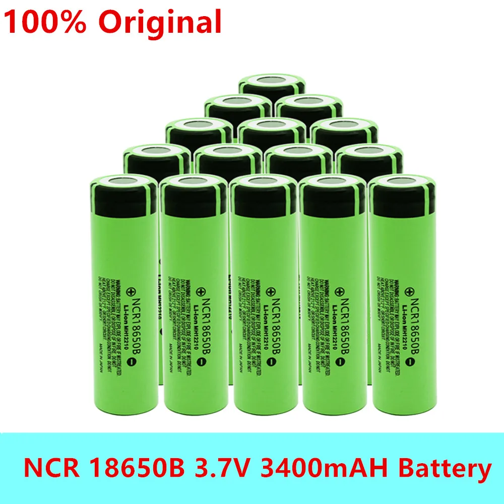 2021 100% Új NCR18650B Akkumulátor 3,7 V 3400mAh Ncr18650b Újratölthető Lítium Elem Elemlámpa Speciális Akkumulátor