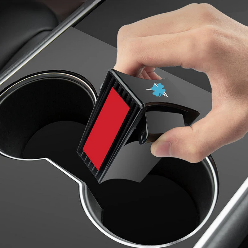 A Tesla Model 3-Y 2021 Autó pohártartó Klip Víz Slot Csúszik Limit ABS palacktartó Konzol Tárolására Tesla 3 Y Tartozékok
