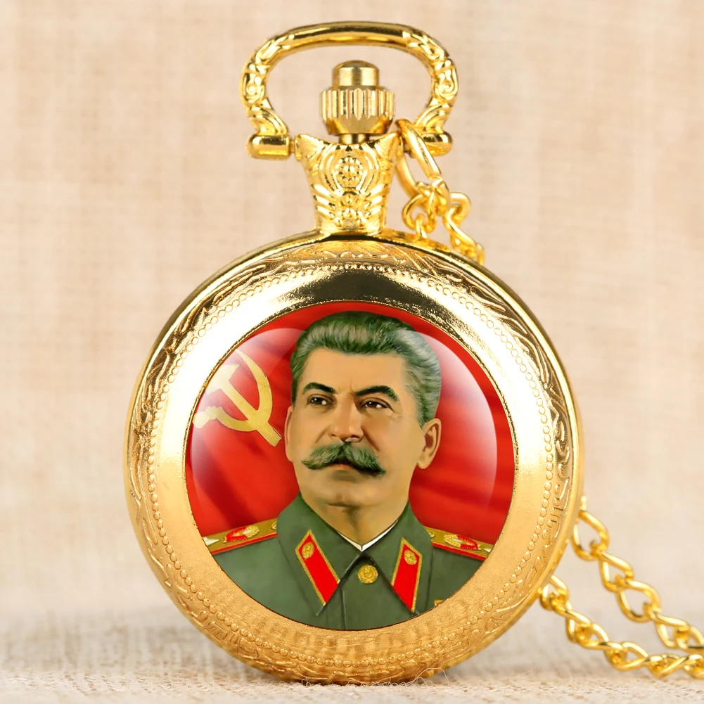 Antik Sztálini Kommunizmus Design Quartz Zsebóra Klasszikus Medál, Nyaklánc, Óra, Óra, 4 Színben Steampunk Ajándékok Dropshipping Kép 0 