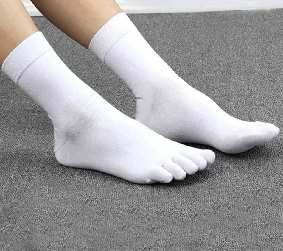 CXZD Férfi sport futó öt ujjas zokni rugalmas rövid koszos zoknit, valamint az egyéni toe sport zokni Kép 1 