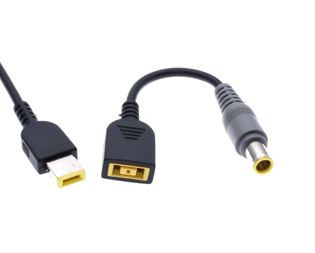 DC Tér USB Csatlakozó Női 7.9x5.5mm Férfi Adapter Átalakító Csatlakozó kábel Kábel Lenovo Thinkpad Töltő Adapter