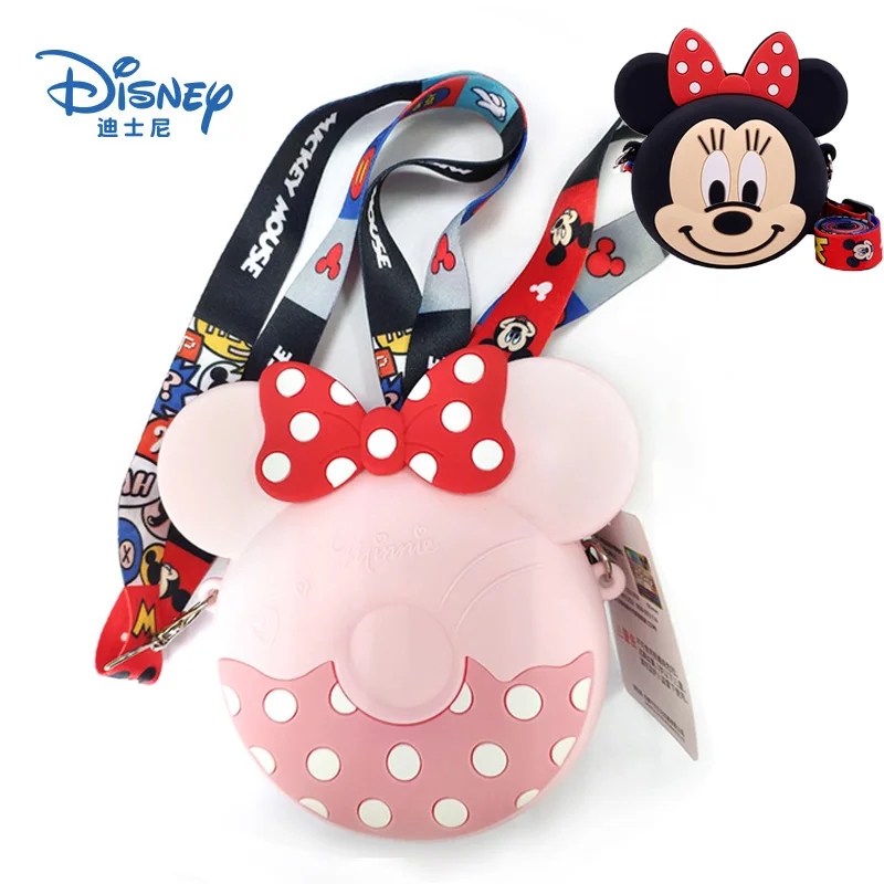 Disney Mickey Egér Gyermekek Táska Rajzfilm Szilikon Minnie Donald Kacsa Fánk Tárca Baba Kors Táska Játékok Gyerekeknek Lány Ajándék Kép 0 