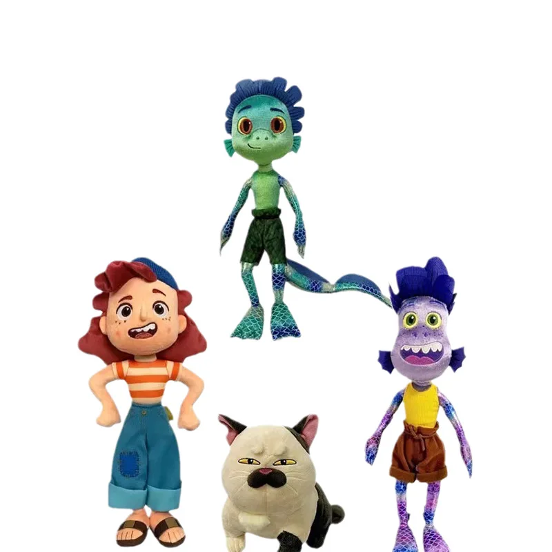 Disney Pixar Anime Luca Alberto Tengeri Szörny Plüss Játék Aranyos 45cm Rajzfilm Macska Lila Lány Baba Gyerekek Szülinapi újévi Ajándék Kép 0 