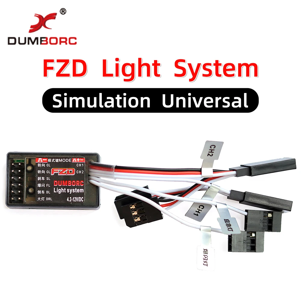 FZD LED Vezérlő Modul Fény Rendszer DumboRC X4 X5 X6 X6P Adó JJRC 1/10 1/8 TRX4 Axiális SCX10 D90 RC Autó DIY Alkatrészek Kép 0 