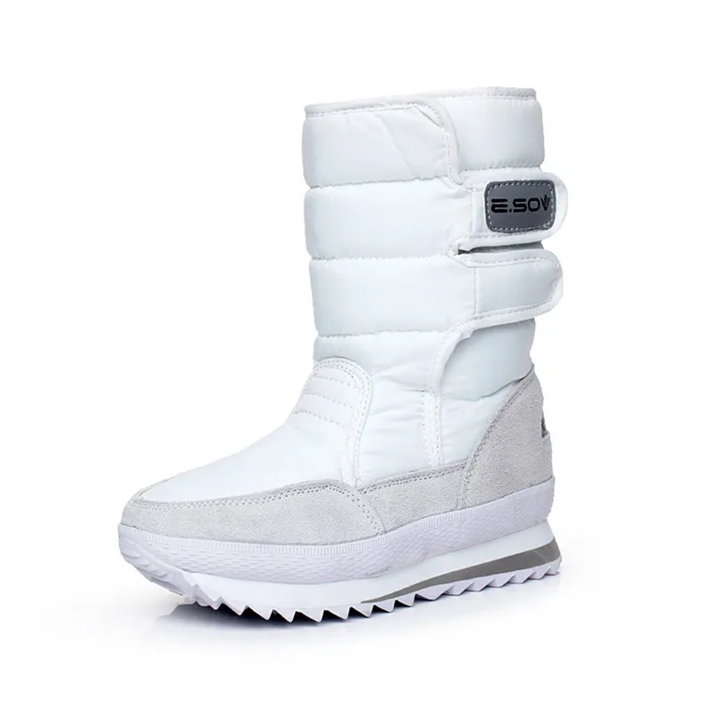 Gyors szállítás női csizma 2021 meleg platform cipő nő vízálló téli csizma női bársony hó boot női cipő Kép 5 