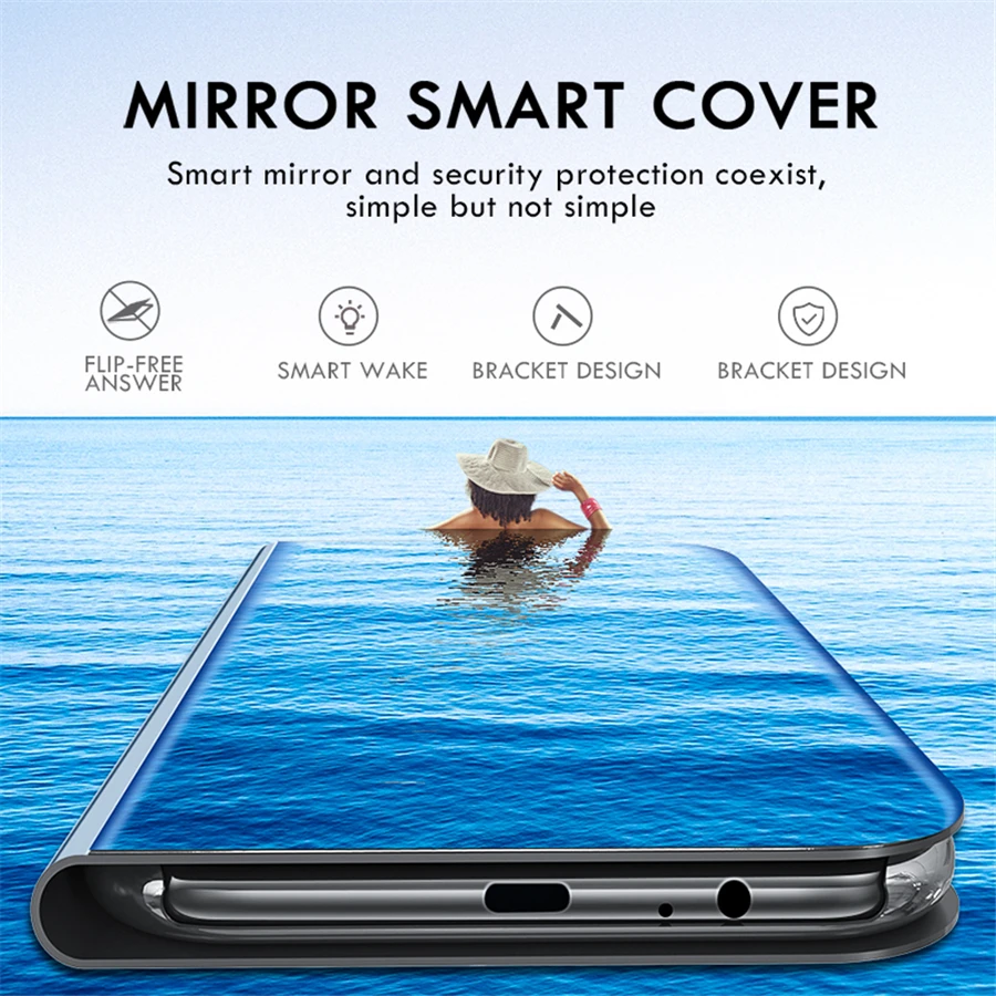 Luxus Tükör View Okos Flip tok A Xiaomi Mi 11 12 12X 11T ProEtui eredeti Mágneses fundas a Bőr 360 hátlapot Kép 4 