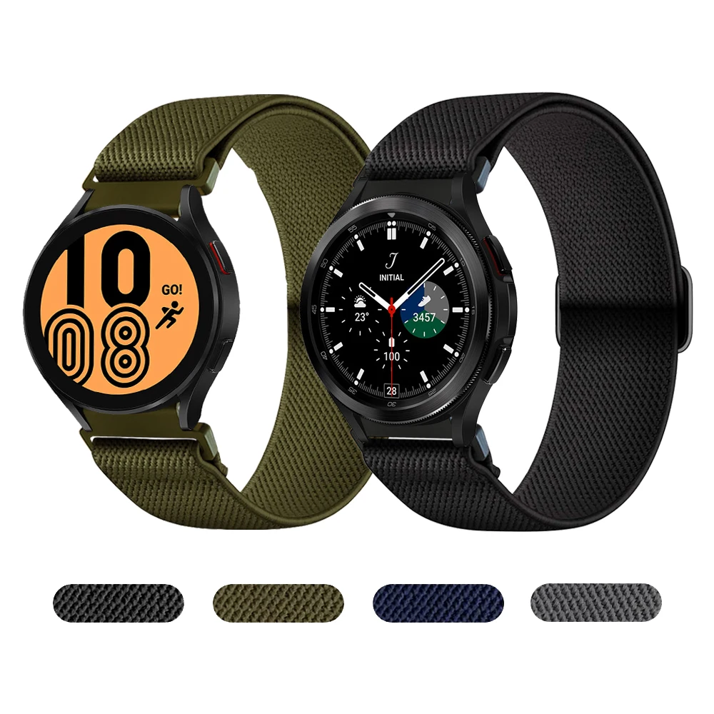 Nylon Solo Hurok Szíj, A Samsung Galaxy Watch4 40mm 44mm zenekar Anyag Rugalmas a Watch4 klasszikus 46mm 42mm karkötő Watchbands
