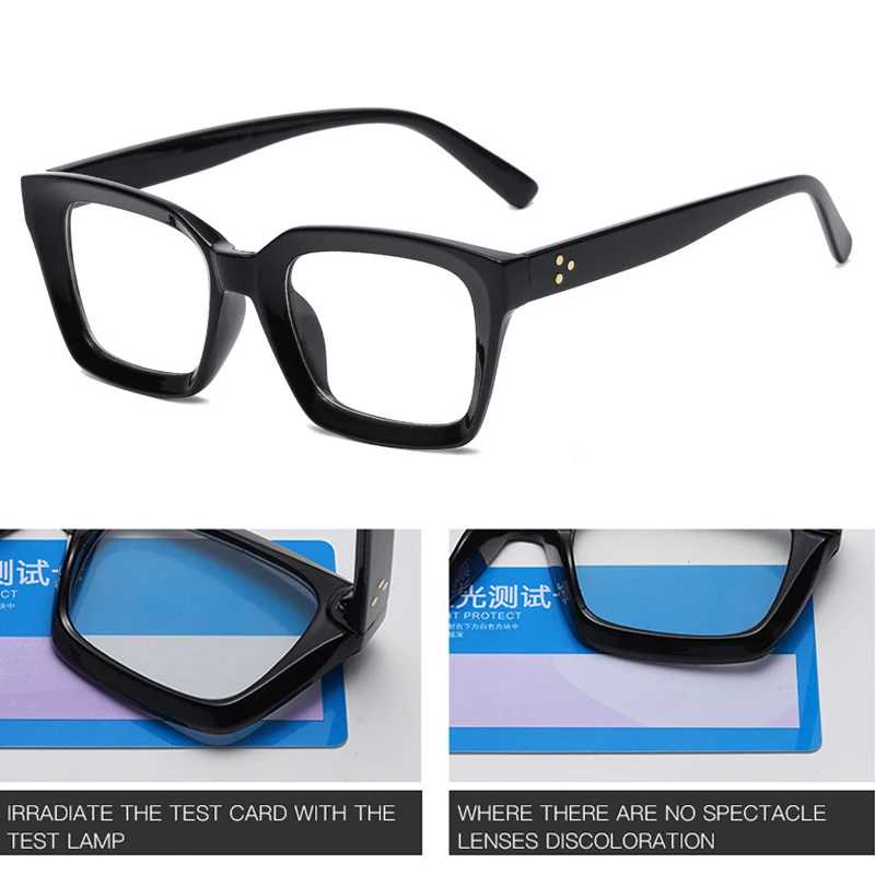 Olvasó Szemüveg Nők Anti Kék Fény Szemüveg Férfiak Tér Optikai Szemüveg Luxus-Acetát Női Szemüveg Keret Blokkolása Szemüveg Kép 2 