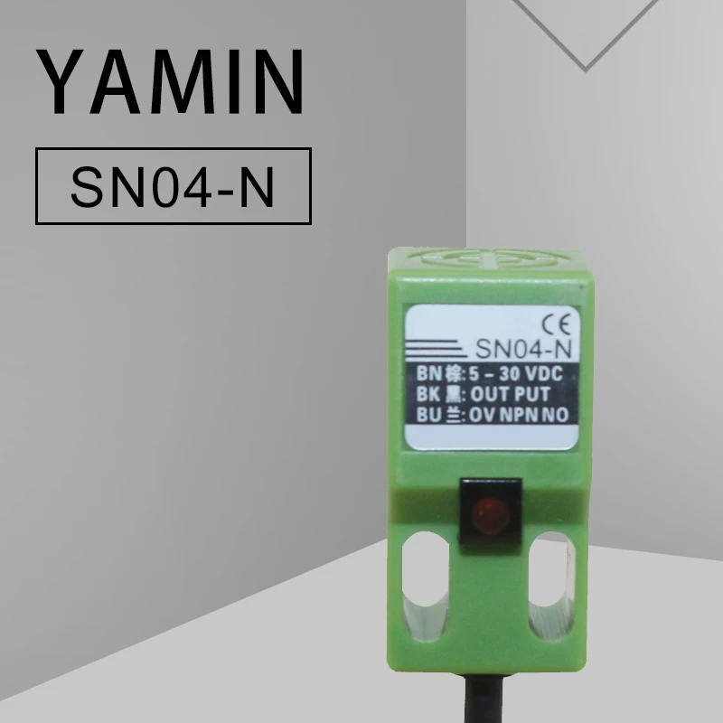 SN04-N Érzékelő 3 Vezetékes 5-30V DC Észlelési Távolság 5mm Megközelítés NPN Induktív Közelében Kapcsoljuk SN04N