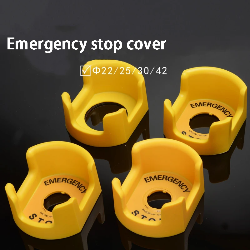 vészleállító gomb dobozt védő cover22mm kapcsoló gomb védőburkolatot sárga gyűrű tartozékok