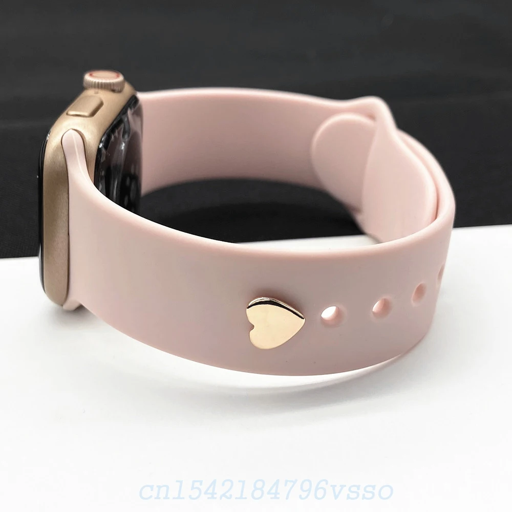 Watchband Samsung Óra Fém Varázsa Gyűrű, Dekoratív Dísz Szilikon Szíj Apple Óra Tartozékok Iwatch Heveder