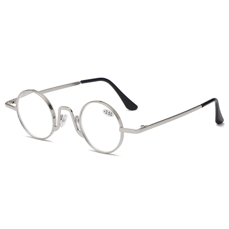 XojoX Vintage Kerek Férfi Olvasó Szemüveg Női Klasszikus Fém Távollátás Szemüveg Átlátszó Presbyopic Dioptria +1.0 1.5 2.0 2.5 Kép 3 