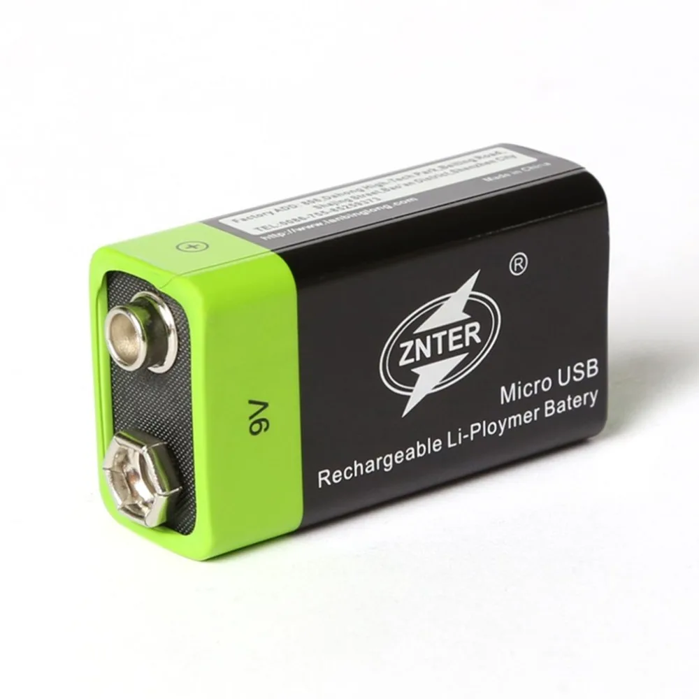 ZNTER S19 9V 400mAh USB Újratölthető 9V-os Lipo Akkumulátor A Fényképezőgép RC Drón Tartozékok Kép 1 