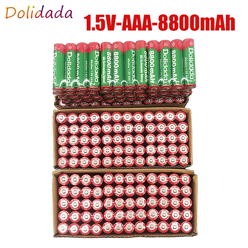 új típus AAA akkumulátor 8800 MAH 1,5 V-os alkáli AAA újratölthető akkumulátor, távirányító, játék, nagy kapacitású akkumulátor